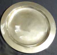 17th century 14 inch pewter plate